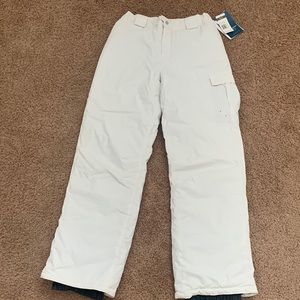 White Sierra Girls Snowpants NWT